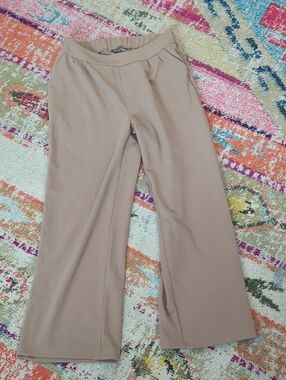 Free Haven Maternity Women's Wide-Leg Pull-On Pants in Taupe